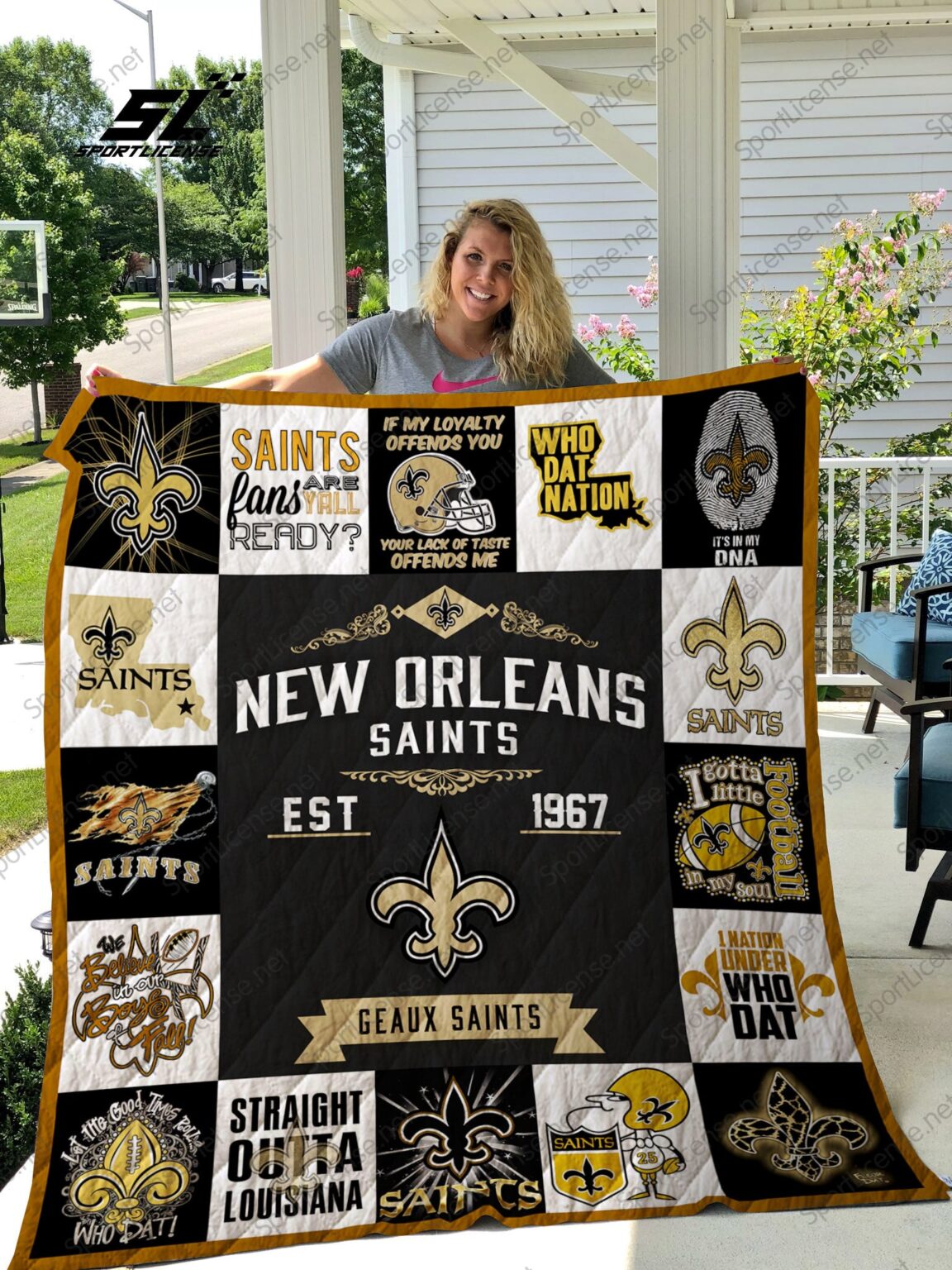 New Orleans Saints Blanket 1 New Orleans Saints Blanket