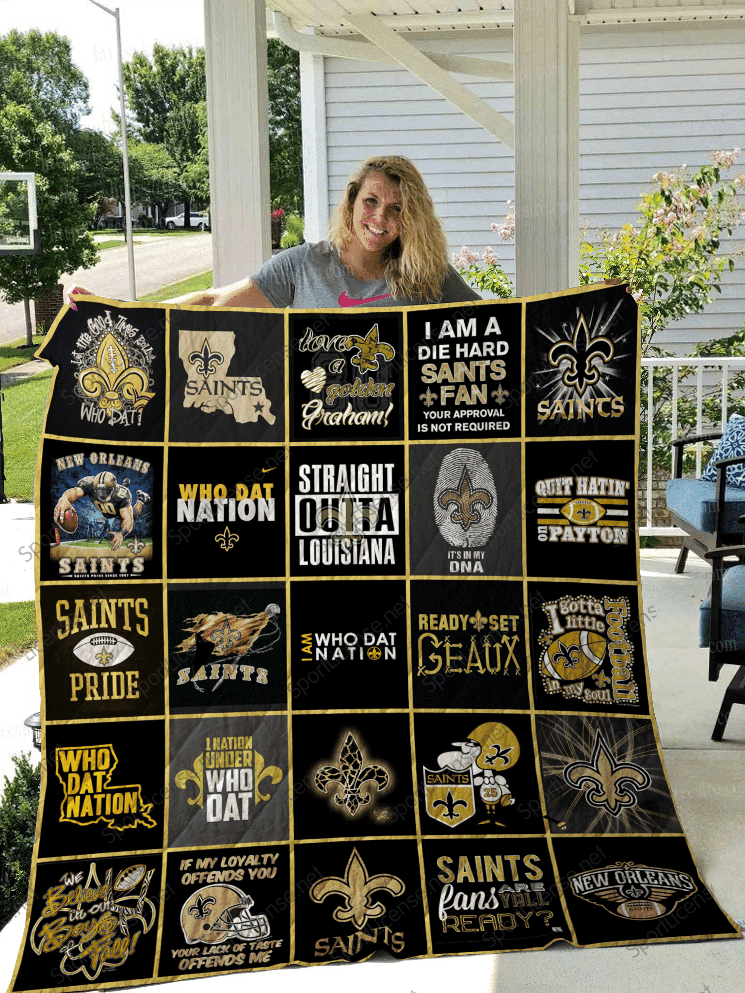 New Orleans Saints Blanket 1 New Orleans Saints Blanket