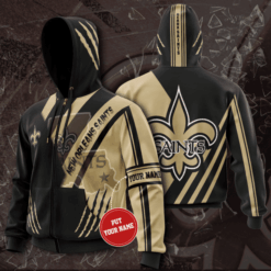 New Orleans Saints Custom 1G Hoodie Zip Hoodie 3D
