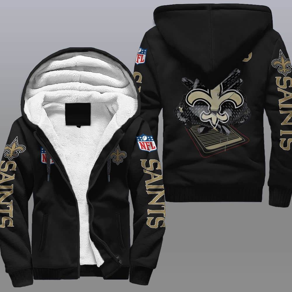 New Orleans Saints Fleece Jacket 1 New Orleans Saints Fleece Jacket