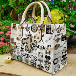 New Orleans Saints Leather Handbag