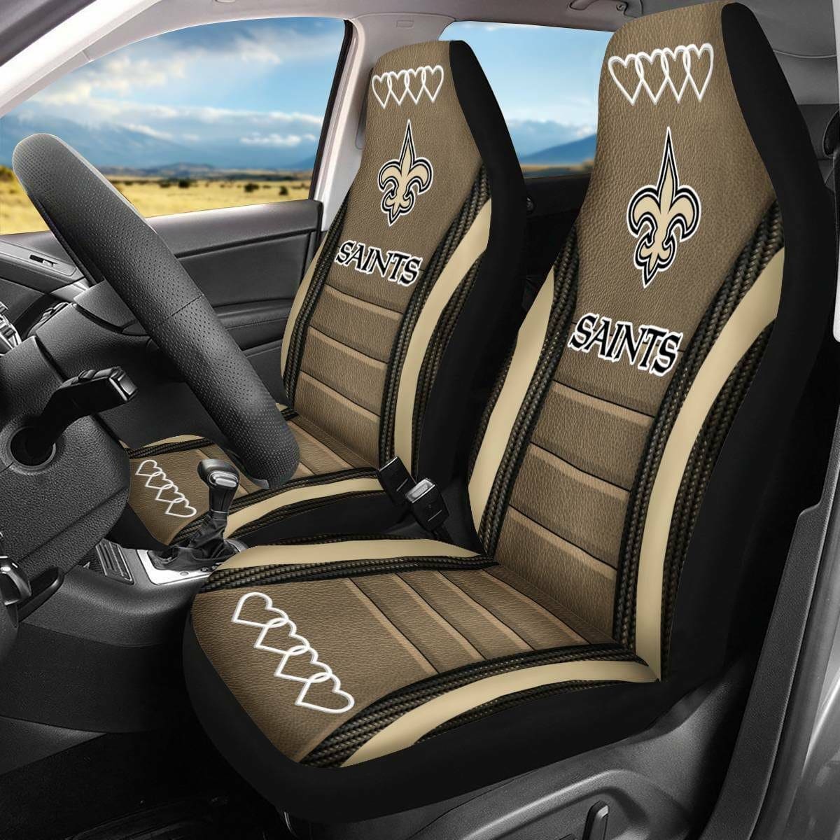 New Orleans Saints NFL Seat Covers 1 New Orleans Saints NFL Seat Covers