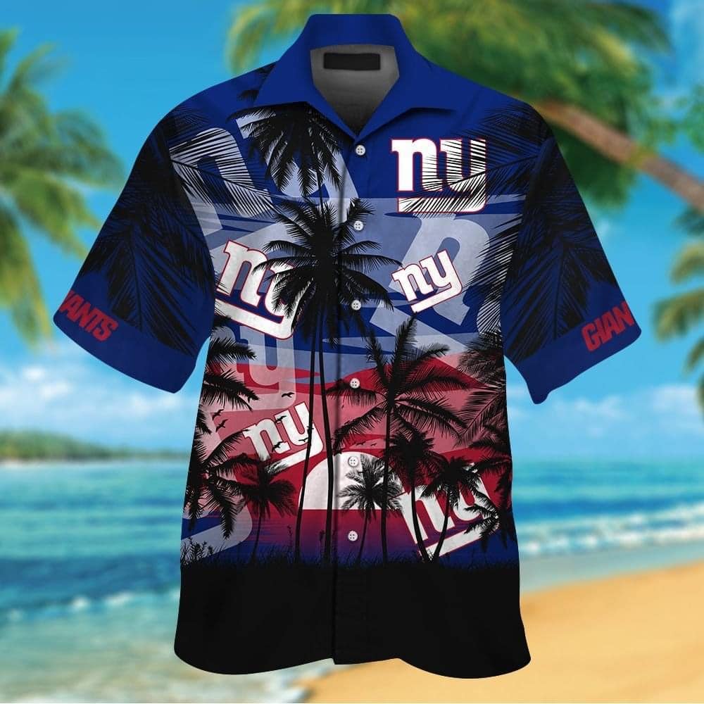New York Giants Hawaiian Shirt 1 New York Giants Hawaiian Shirt