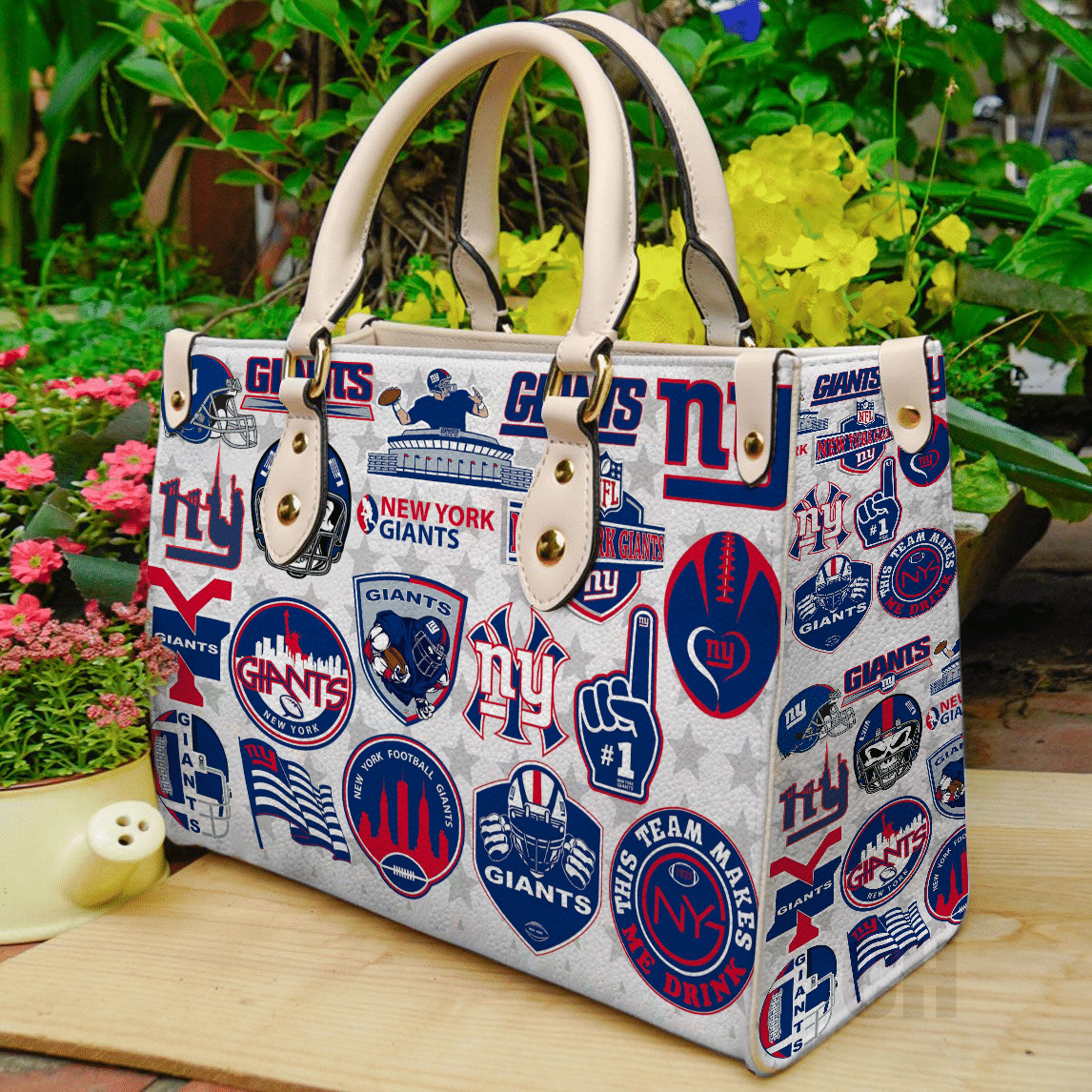 New York Giants Leather Handbag 1 New York Giants Leather Handbag