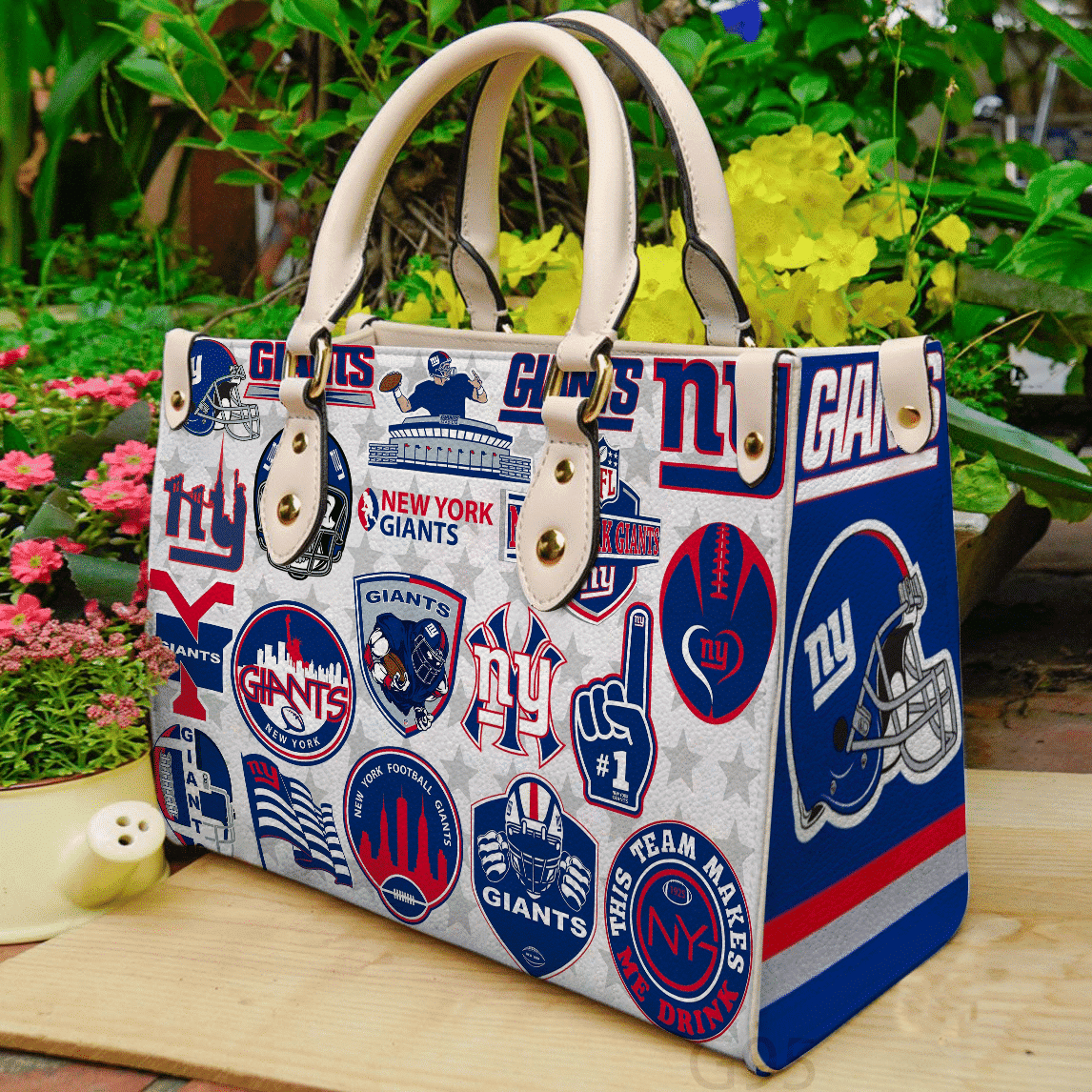New York Giants Leather Handbag 1 New York Giants Leather Handbag