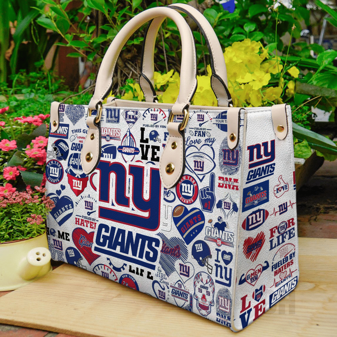 New York Giants Lover Leather Handbag 1 New York Giants Lover Leather Handbag
