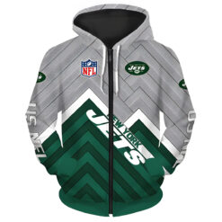 New York Jets Hoodie Zip Hoodie 3D