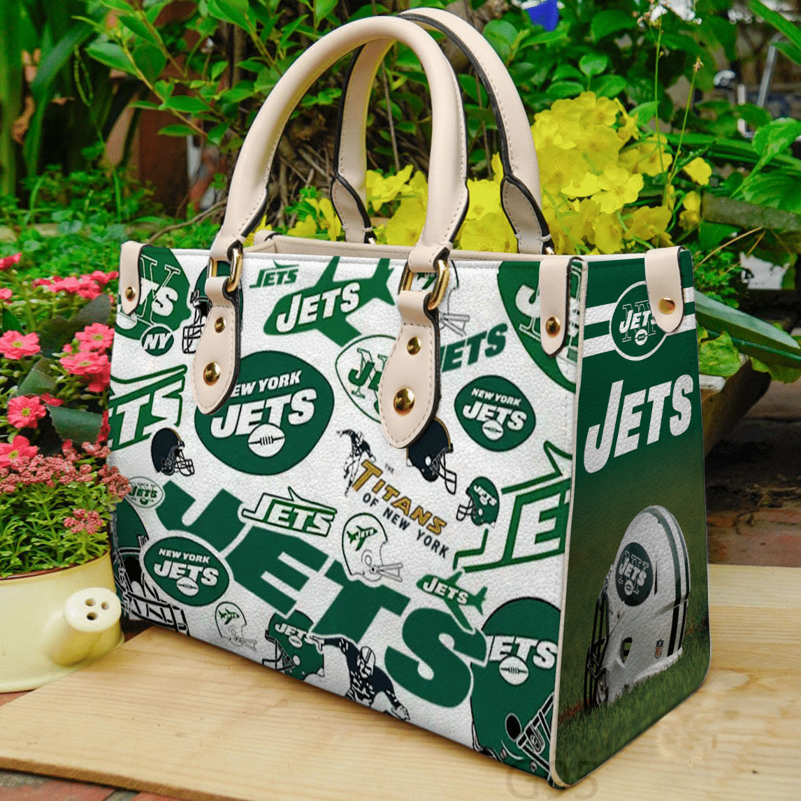 New York Jets Love A1 Leather Handbag 1 New York Jets Love A1 Leather Handbag