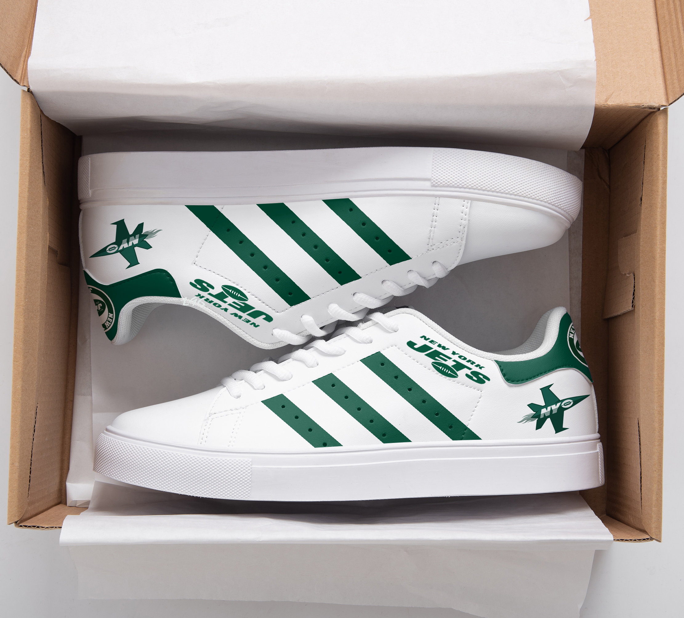 New York Jets Stan Smith Shoes 1 New York Jets Stan Smith Shoes