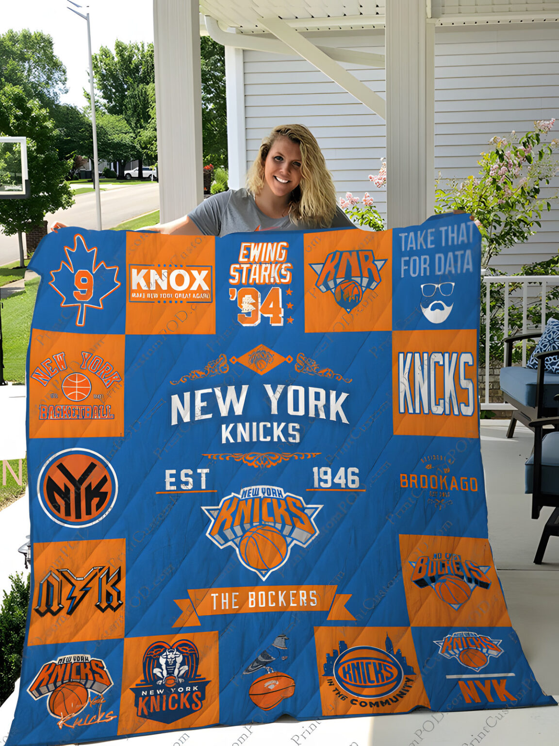 New York Knicks Blanket 1 New York Knicks Blanket