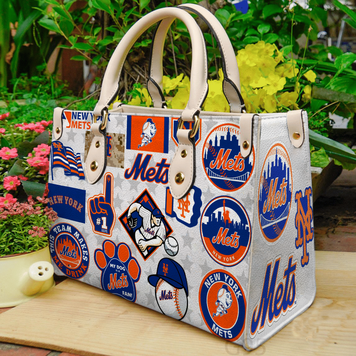 New York Mets 1 Leather Handbag 1 New York Mets 1 Leather Handbag