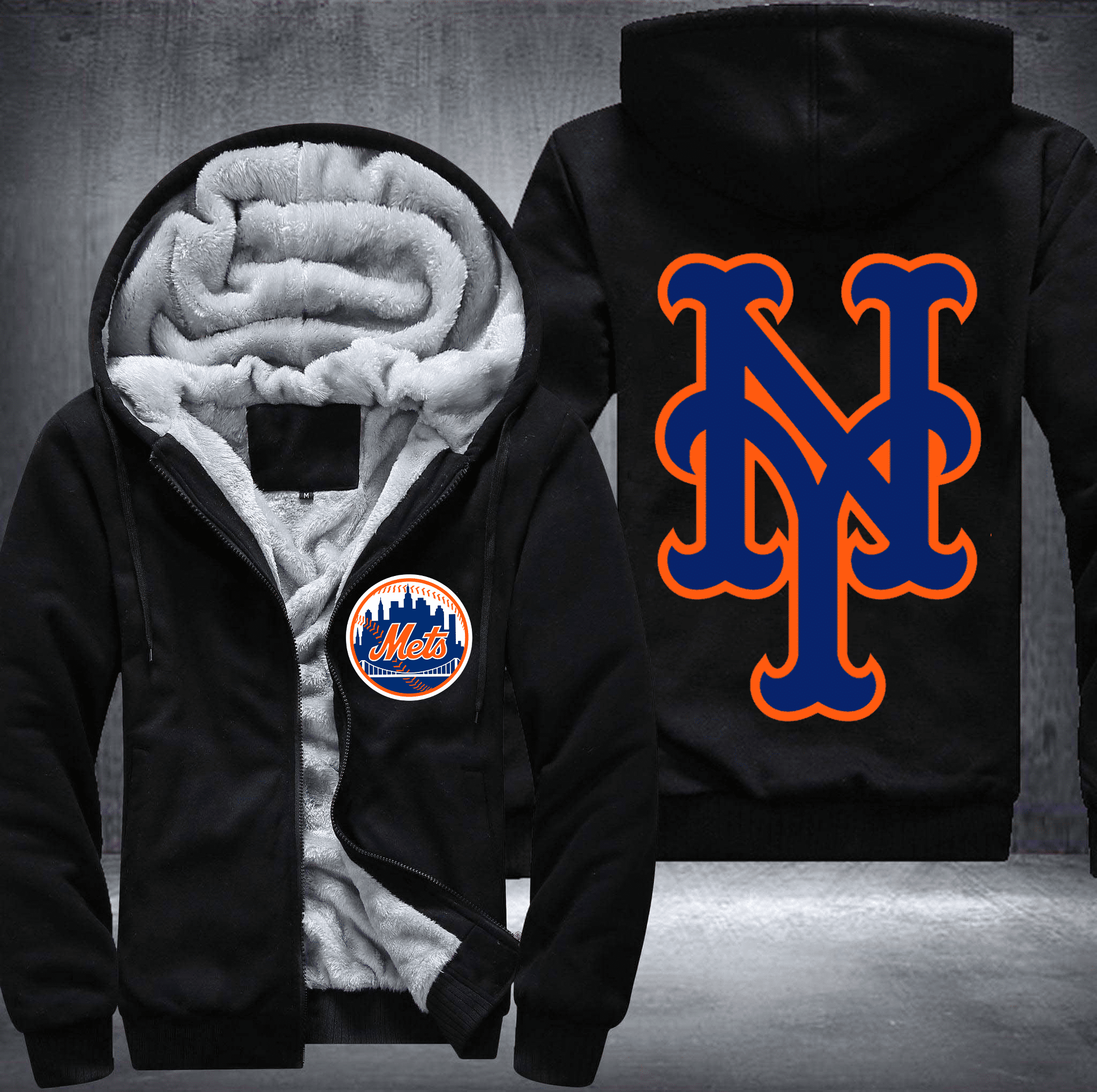 New York Mets Fleece Jacket 1 New York Mets Fleece Jacket