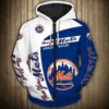 New York Mets Hoodie Zip Hoodie 3D