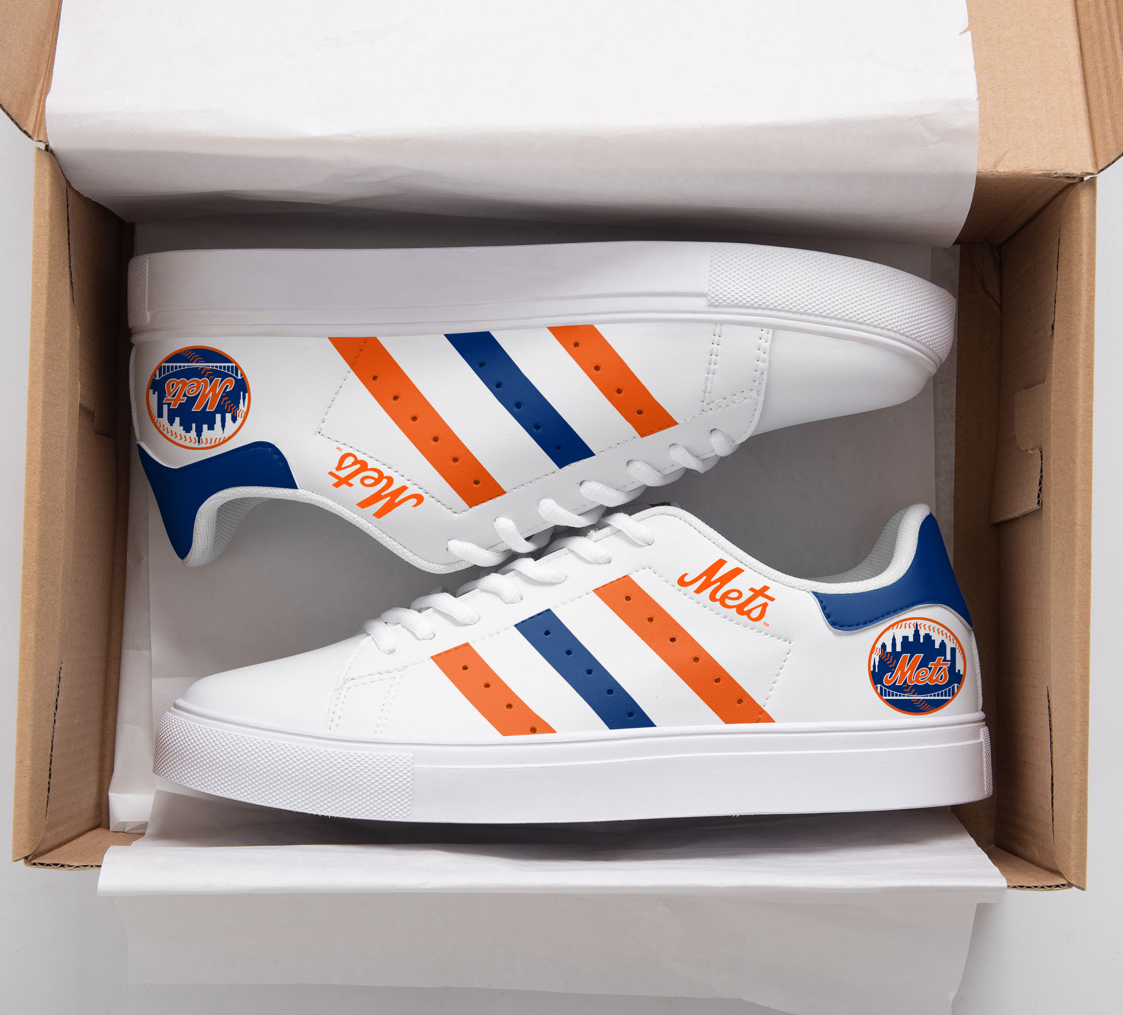 New York Mets Stan Smith Shoes 1 New York Mets Stan Smith Shoes