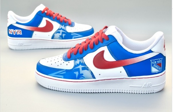 New York Rangers Air Force Shoes 1 New York Rangers Air Force Shoes