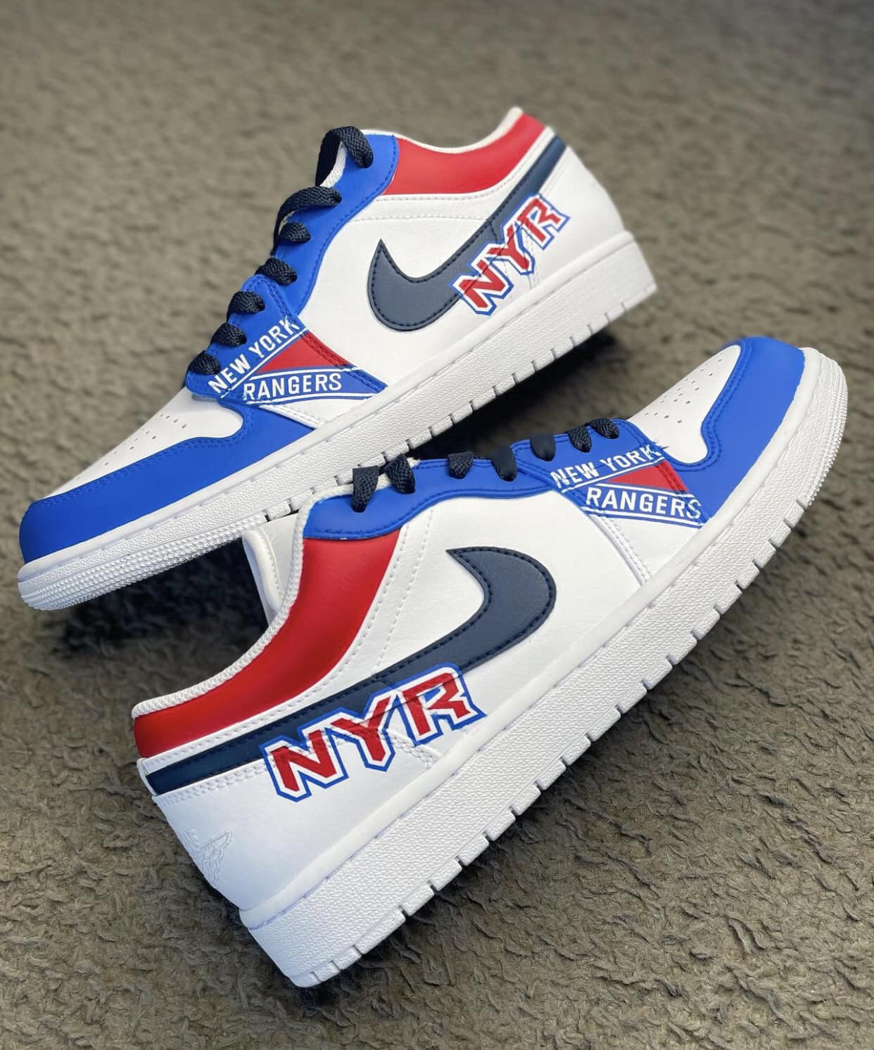New York Rangers Air Force Shoes 1 New York Rangers Air Force Shoes