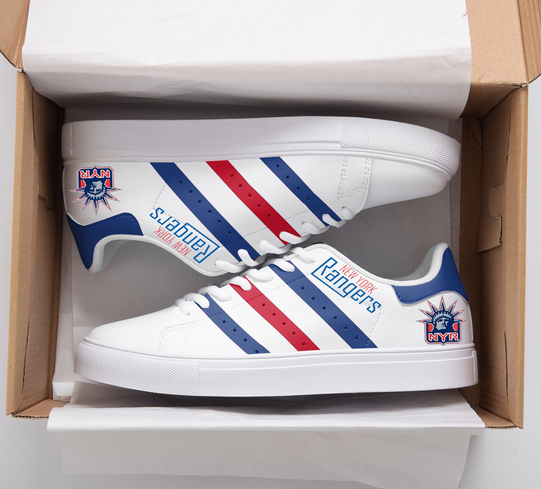 New York Rangers Stan Smith Shoes 1 New York Rangers Stan Smith Shoes