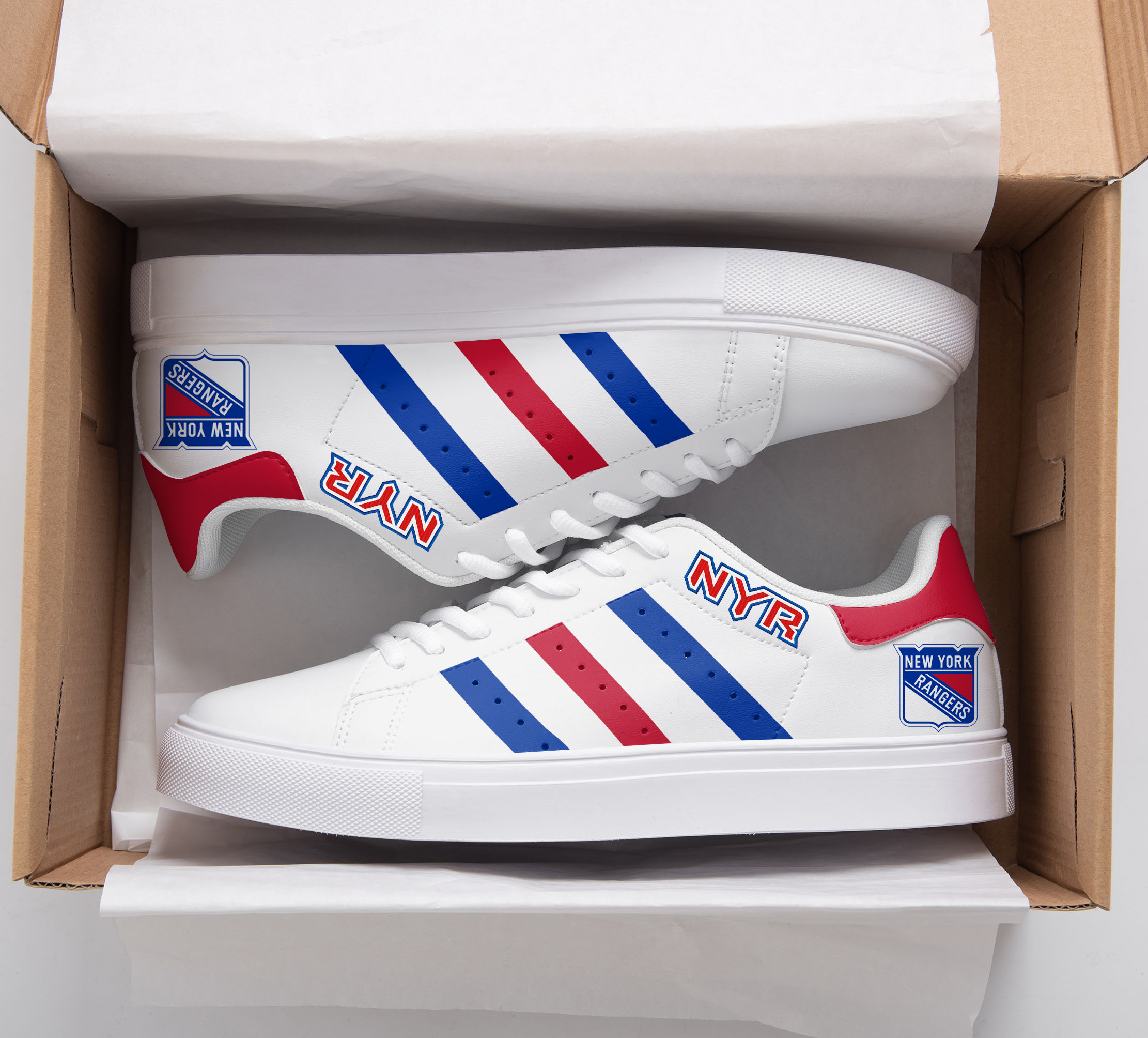 New York Rangers Stan Smith Shoes 1 New York Rangers Stan Smith Shoes