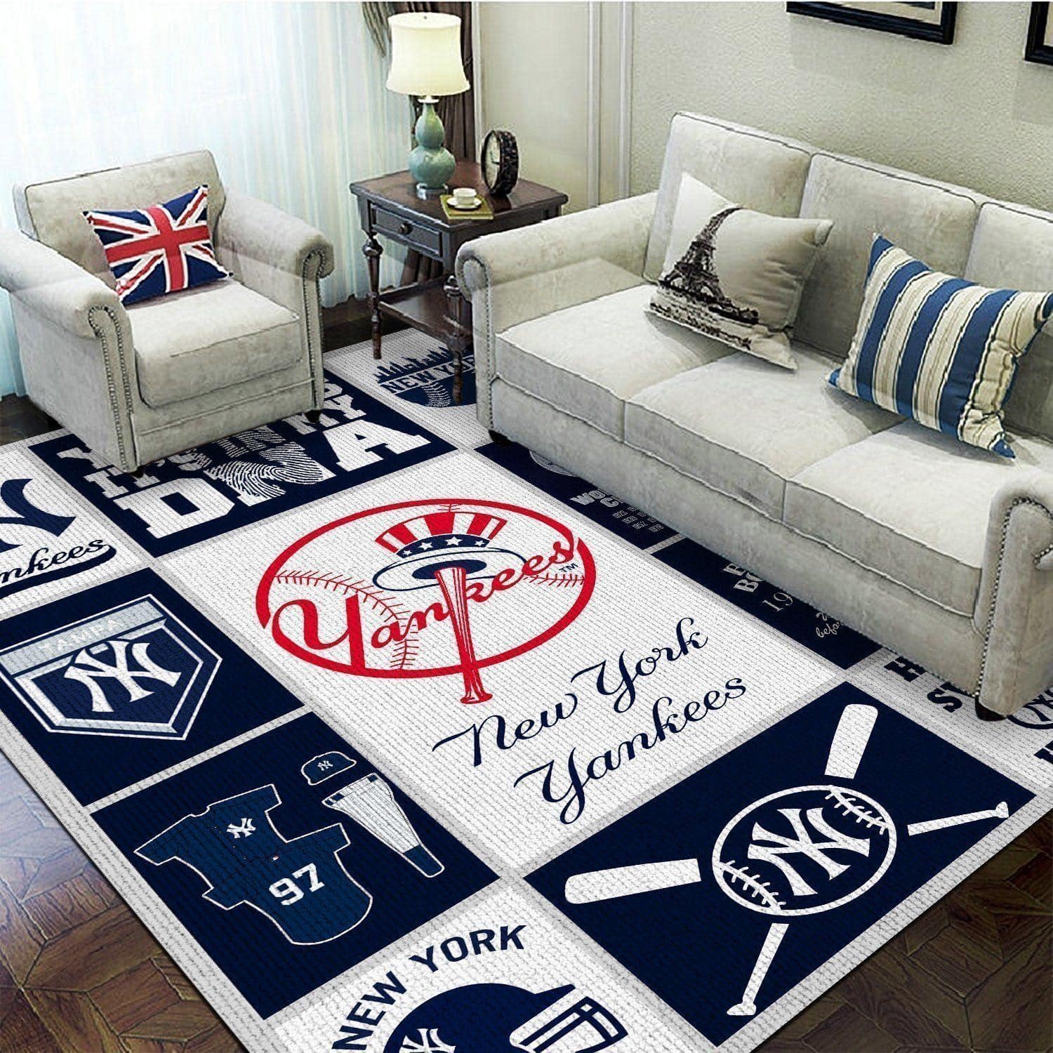 New York Yankees Area For Living Room Home Decor Area Rug 1 New York Yankees Area For Living Room Home Decor Area Rug