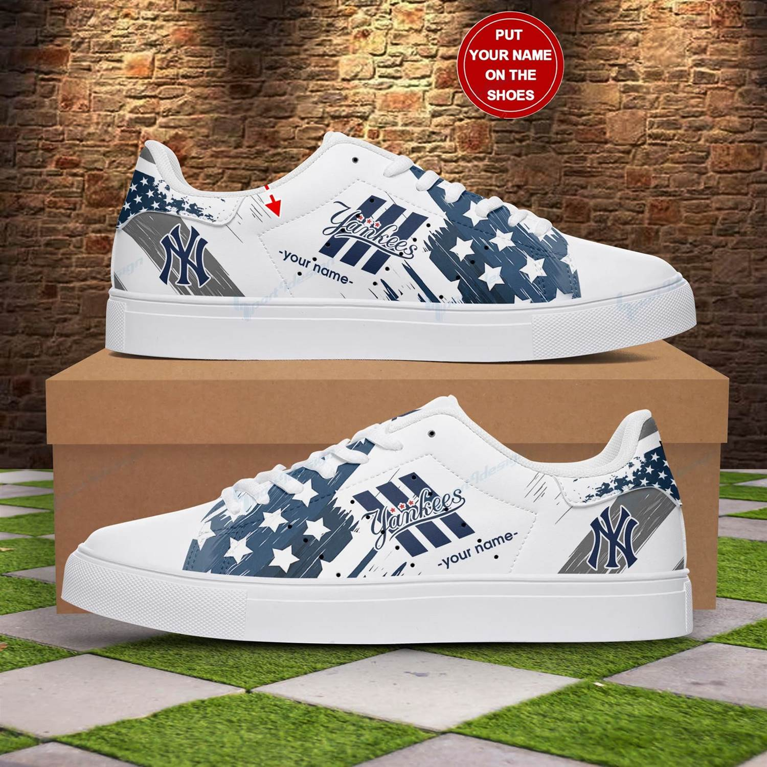 New York Yankees Stan Smith Shoes 1 New York Yankees Stan Smith Shoes