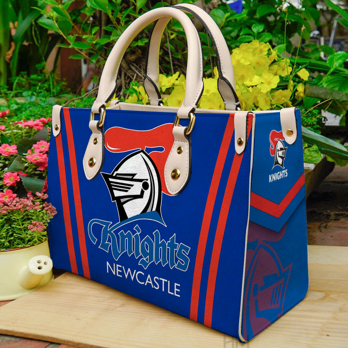 Newcastle Knights Leather Handbag 1 Newcastle Knights Leather Handbag