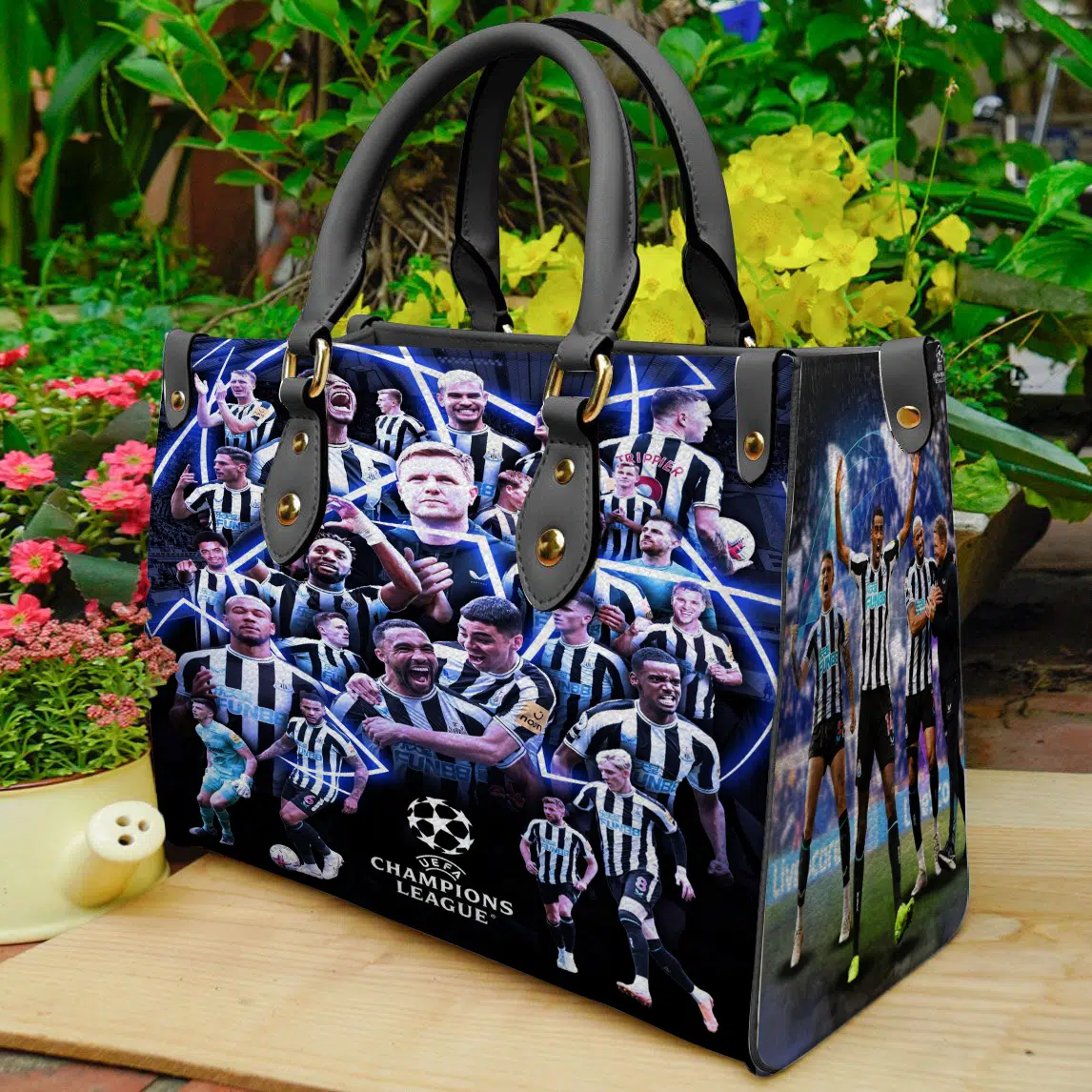 Newcastle United FC Leather Handbag 1 Newcastle United FC Leather Handbag