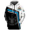 Newcastle United Hoodie Zip Hoodie 3D