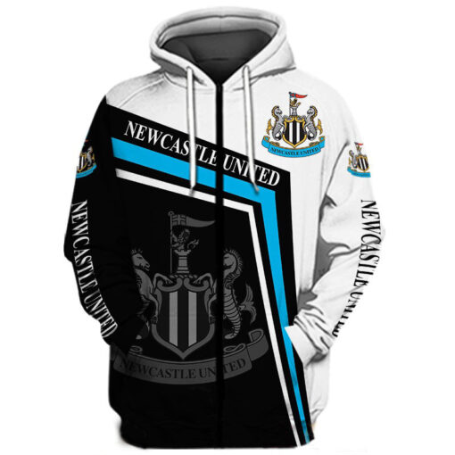 Newcastle United Hoodie Zip Hoodie 3D 1 Newcastle United Hoodie Zip Hoodie 3D