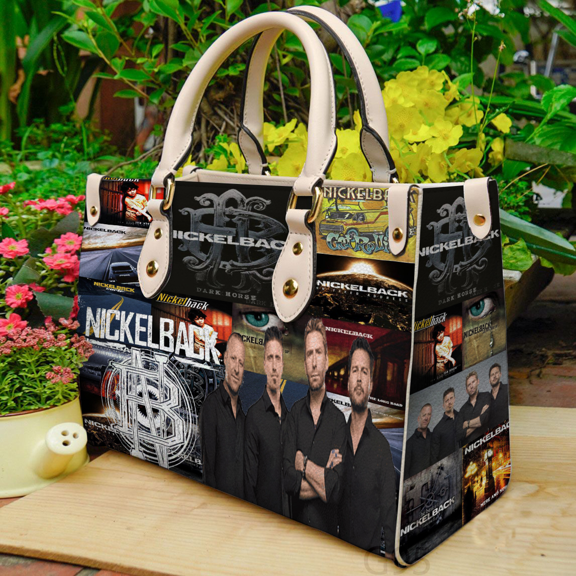 Nickelback 04 Leather Handbag 1 Nickelback 04 Leather Handbag