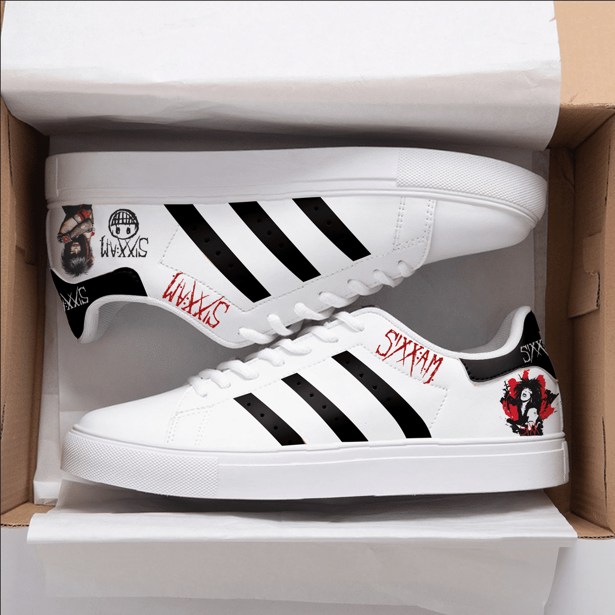 Nikki Sixx Stan Smith Shoes 1 Nikki Sixx Stan Smith Shoes