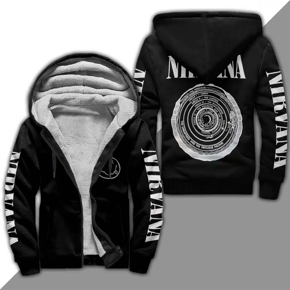 Nirvana Hoodie Zip 1 Nirvana Hoodie Zip