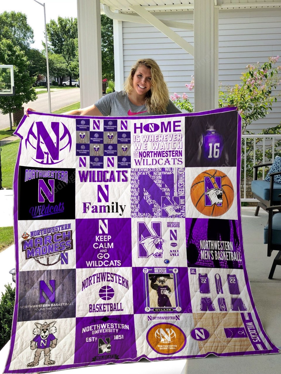 Northwestern Wildcats Blanket 1 Northwestern Wildcats Blanket