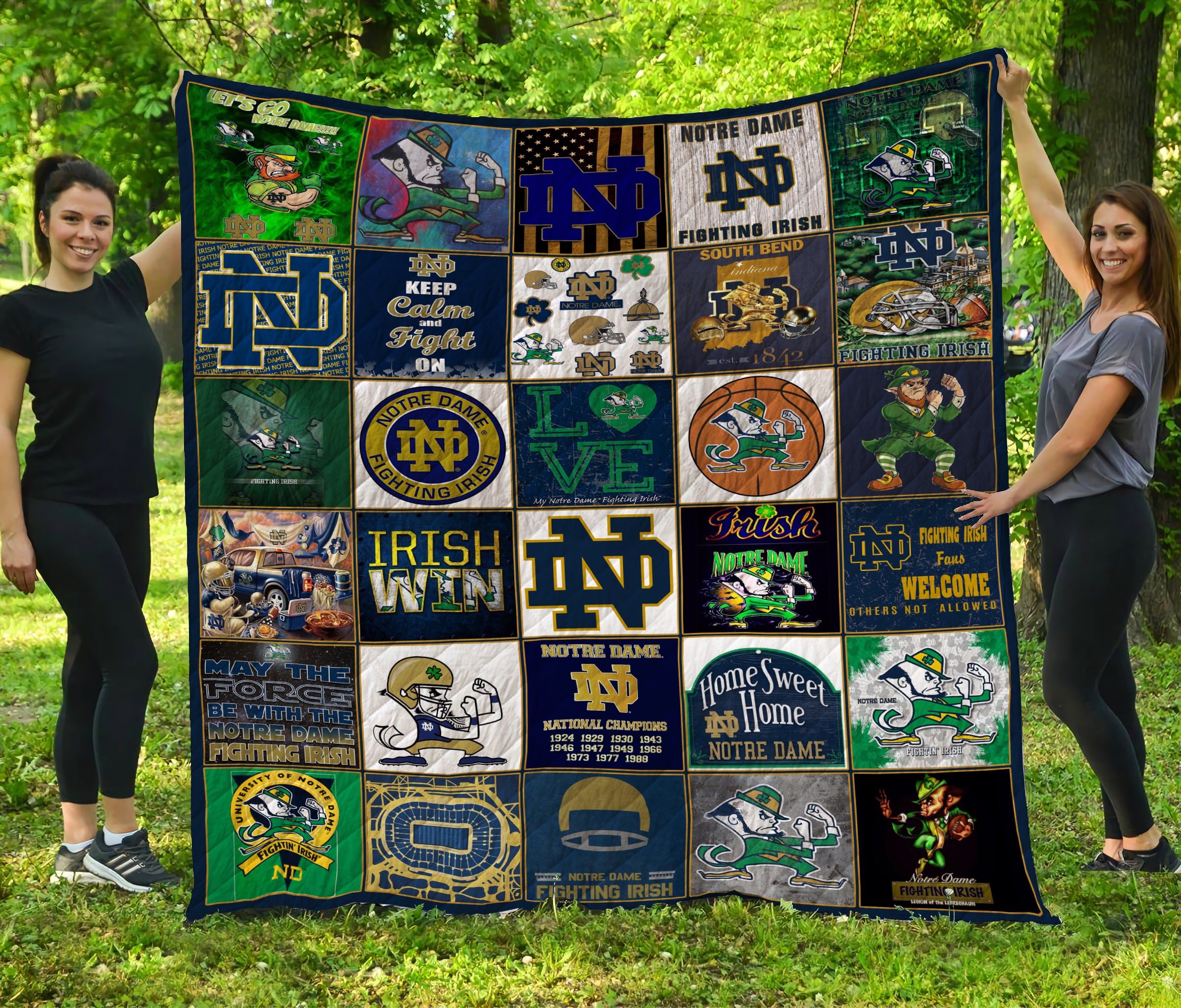 Notre Dame Fighting Irish Blanket 1 Notre Dame Fighting Irish Blanket