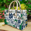 Notre Dame Fighting Irish Leather Handbag