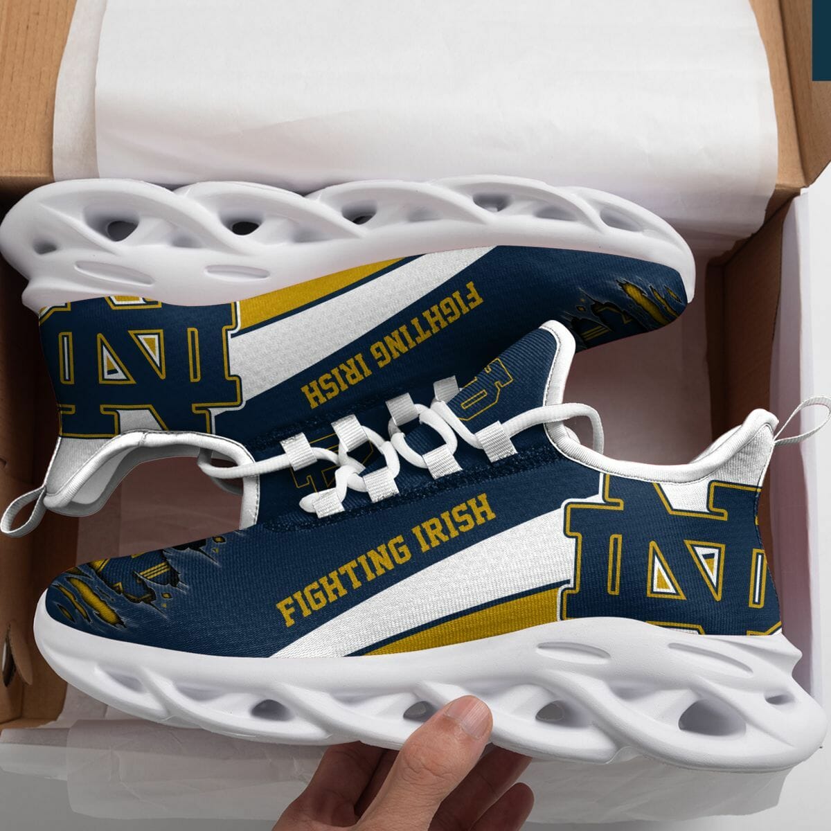 Notre Dame Fighting Irish Max Soul Shoes 1 Notre Dame Fighting Irish Max Soul Shoes