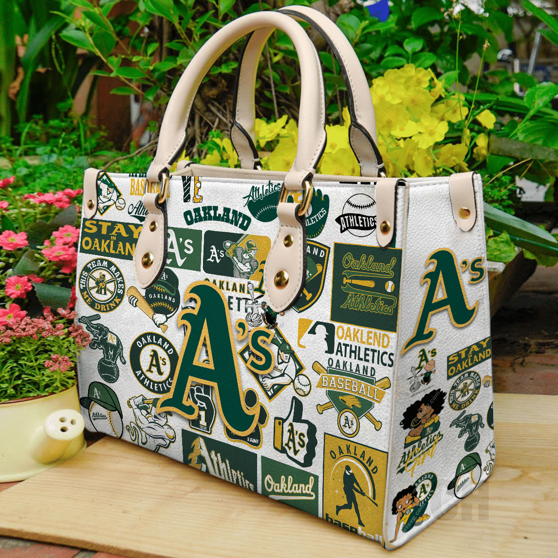 Oakland Athletics Lover Leather Handbag 1 Oakland Athletics Lover Leather Handbag