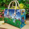 Oggy And The Cockroaches Leather Handbag