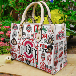 Ohio State Buckeye Leather Handbag