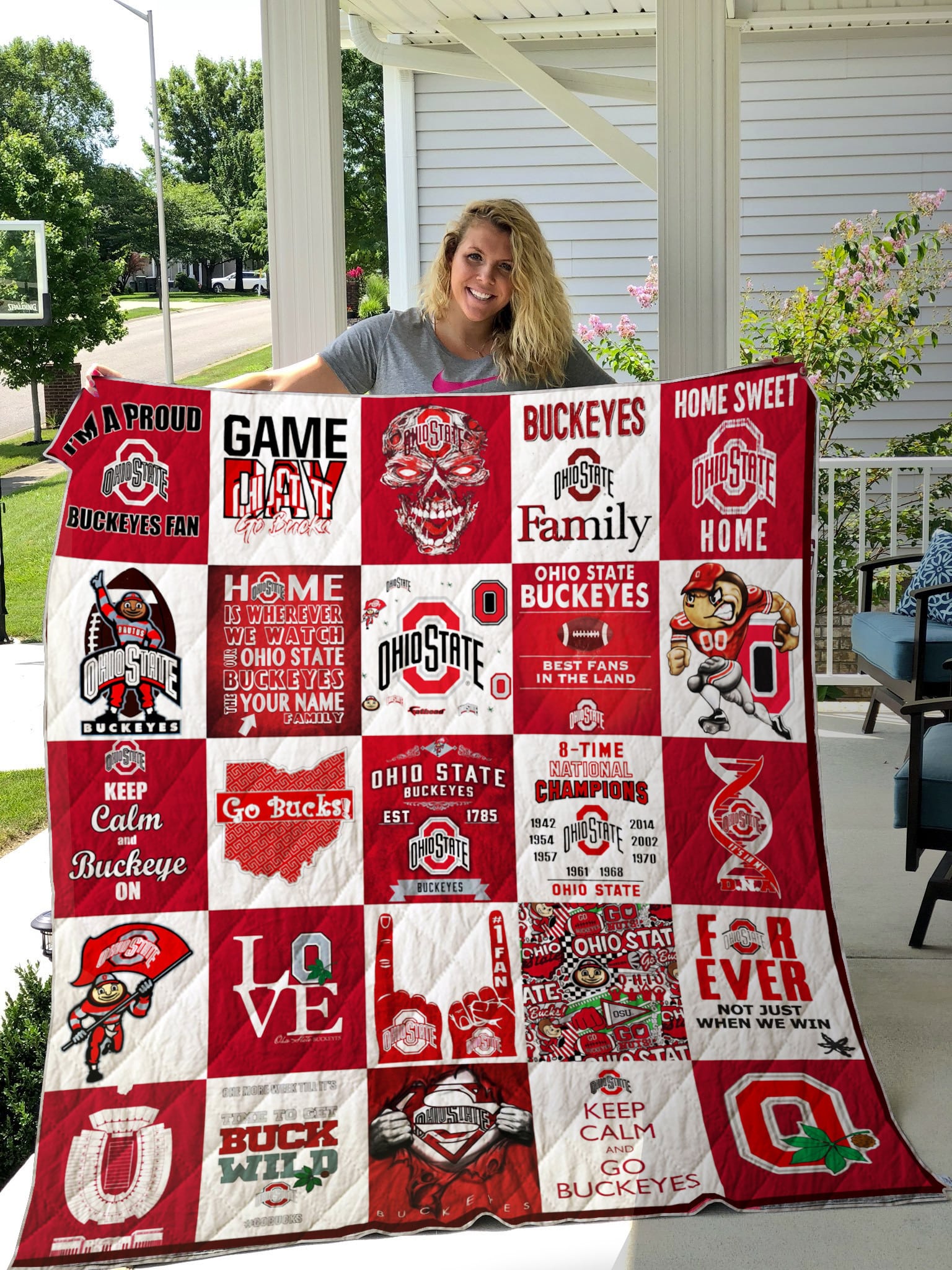 Ohio State Buckeyes 1 Blanket 1 Ohio State Buckeyes 1 Blanket