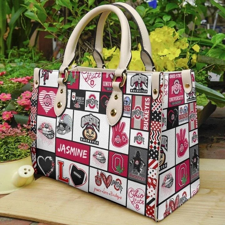 Ohio State Buckeyes 1G Leather Handbag 1 Ohio State Buckeyes 1G Leather Handbag
