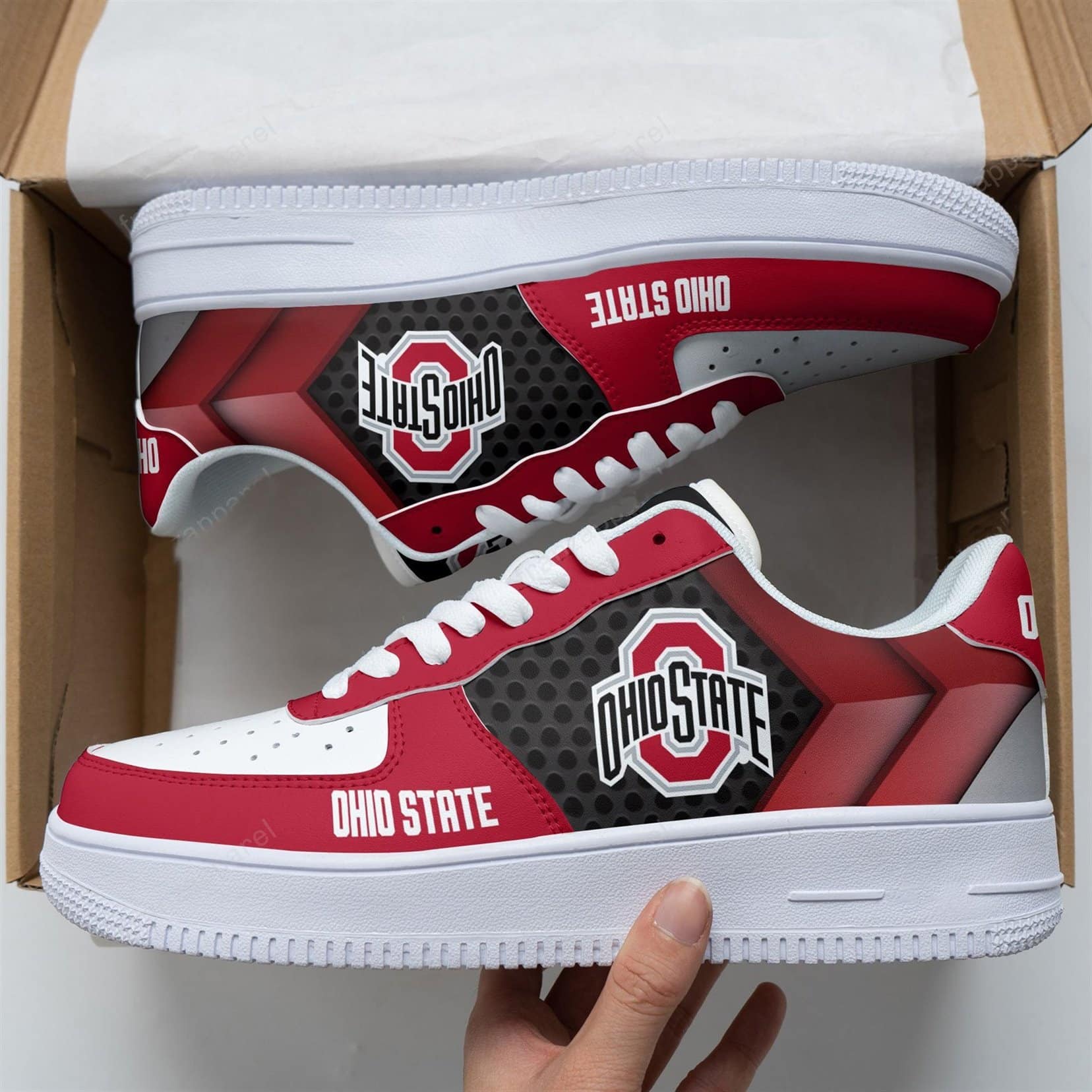 Ohio State Buckeyes Air Force Shoes 1 Ohio State Buckeyes Air Force Shoes