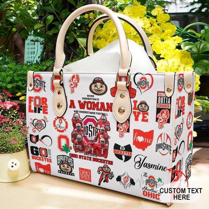Ohio State Buckeyes Leather Handbag 1 Ohio State Buckeyes Leather Handbag