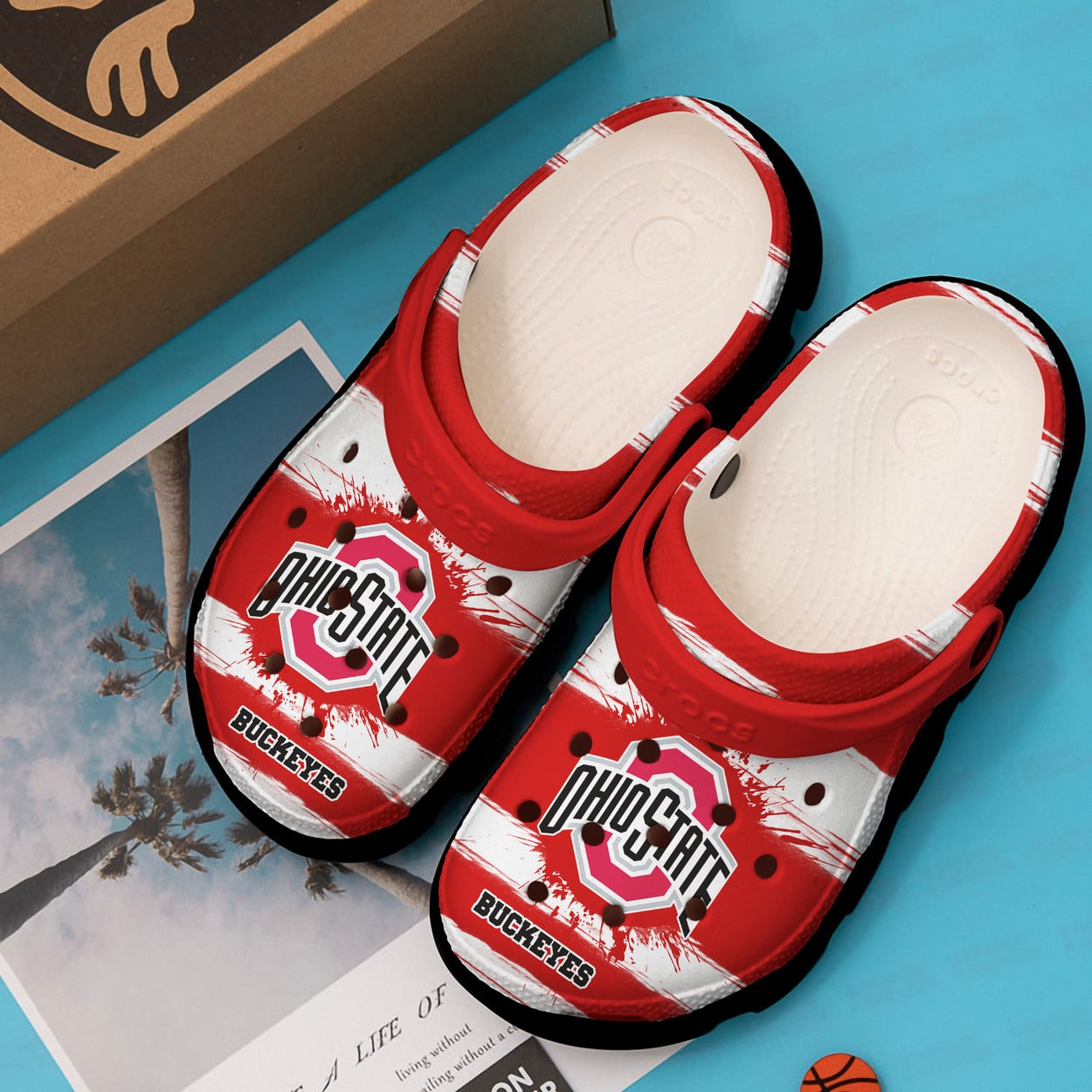 Ohio State Buckeyes Love 1I Soft Clogs 1 Ohio State Buckeyes Love 1I Soft Clogs