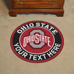 Ohio State Buckeyes Round Area Rug