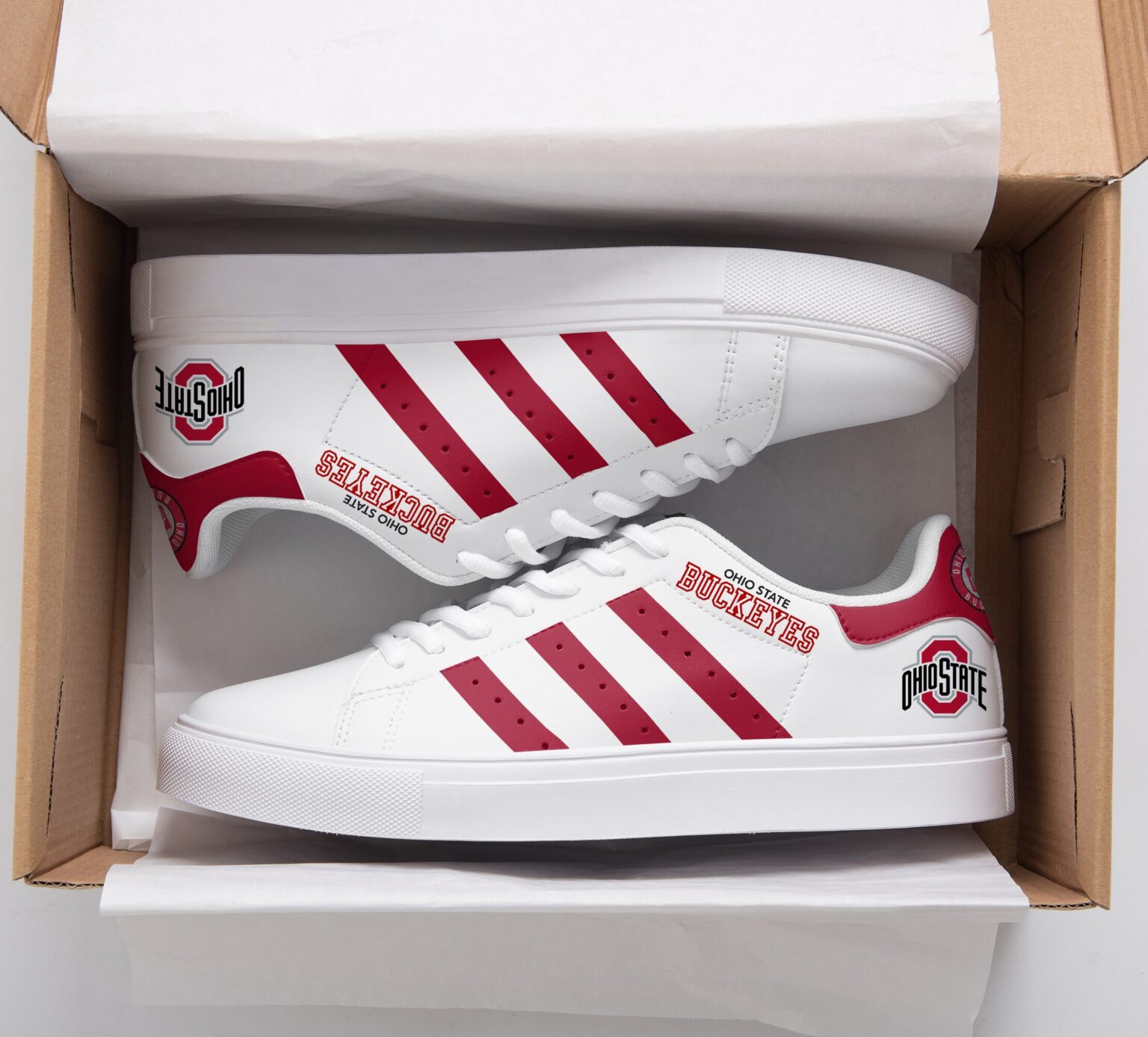 Ohio State Buckeyes Stan Smith Shoes 1 Ohio State Buckeyes Stan Smith Shoes