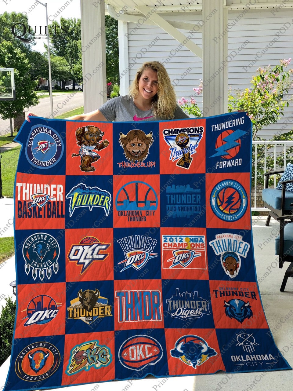 Oklahoma City Thunder 1 Blanket 1 Oklahoma City Thunder 1 Blanket