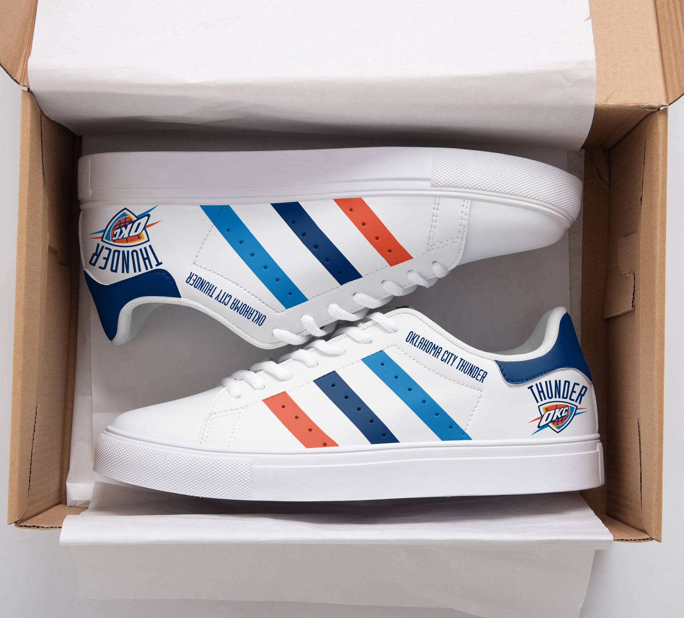 Oklahoma City Thunder Stan Smith Shoes 1 Oklahoma City Thunder Stan Smith Shoes