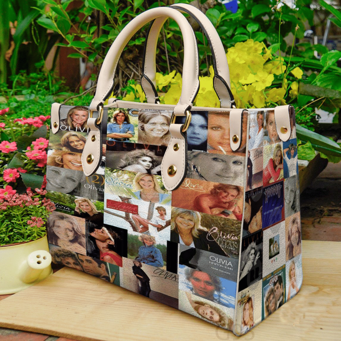 Olivia Newton John Leather Handbag 1 Olivia Newton John Leather Handbag