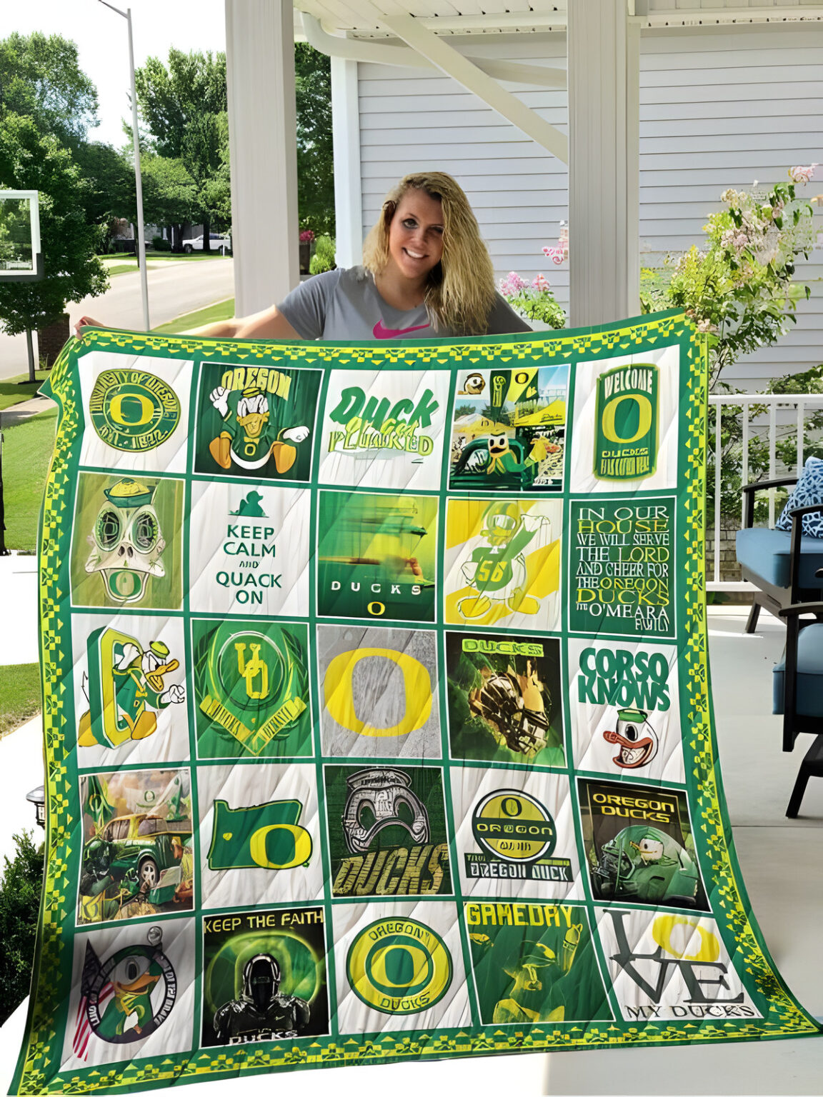 Oregon Ducks 2 Blanket 1 Oregon Ducks 2 Blanket