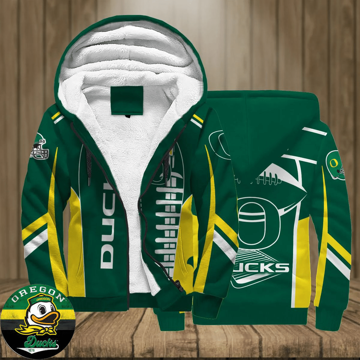 Oregon Ducks Fleece Jacket 1 Oregon Ducks Fleece Jacket